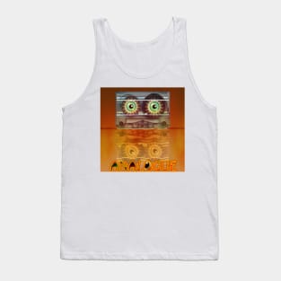 Cassette Tape Analogue Cartoon 3 Tank Top